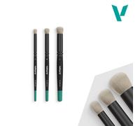 Vallejo Dry Brush - Natural Hair Dry Brush Set - (S, M & L) - B07990