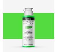 Vallejo : Fluid Artist Acrylic Paint : 100ml : Fluorescent Green