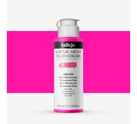 Vallejo : Fluid Artist Acrylic Paint : 100ml : Fluorescent Pink