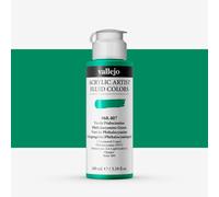 Vallejo : Fluid Artist Acrylic Paint : 100ml : Phthalo Green