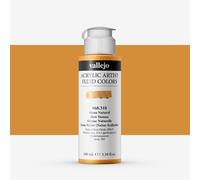 Vallejo : Fluid Artist Acrylic Paint : 100ml : Raw Sienna