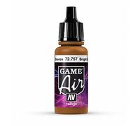 Vallejo Game Air Acrylic Paint, Matte Bronze Finish, 18 ml for Airbrush, Ideal for Miniature Painting and Model Making