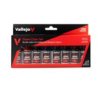 Vallejo Game Color Acrylic Paint Set, 8 Transparent Inks in 18 ml Bottles with Droppers for Shading Effects and Washes for Fantasy and Wargames