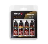 Vallejo Game Color Acrylic Paint Set Dead Flesh Set. Kit of 4 Matte Finish Colors in 18 ml Dropper Bottles for Fantasy Figures and Wargames