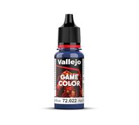 Vallejo Game Color Acrylic Paint, Ultramarine Blue, 18 ml, Self-Leveling, BSL System, Ideal for Miniatures and Models