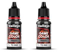 Vallejo Game Color Acrylic Paint, Water-Based, Matte Finish for Fantasy Figures and Wargames, 18 ml Bottle with Dropper (Pack of 2)