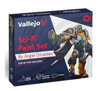 VAL72313 - AV Vallejo Game Color Set - Sci-Fi (x12) & figure