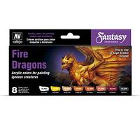 Vallejo Game Color Set 72312 Fire Dragons by Angel Giraldez (8x17ml)