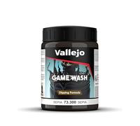 Vallejo Game Wash Sepia Acrylic Paint for Easy Shadow and Light Effects, 200 ml, Ideal for Miniatures and Models