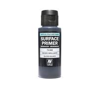Vallejo Gloss Surface Color Black Primer Water Based Acrylic Polyurethane 60mL