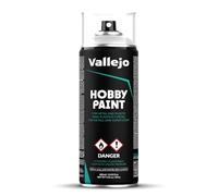 Vallejo Hobby Paint Spray, 400 ml Matte Primer for Modeling and Miniatures, Self-Leveling Base Coat with 2 Nozzles, Ideal for Smooth Finishes