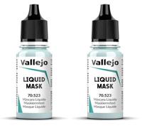 Vallejo Liquid Mask, Clear, 18 ml, Ideal for Painting and Crafting, Easy Application, Non-Toxic Formula, Perfect for Artists and Hobbyists (Pack of 2)