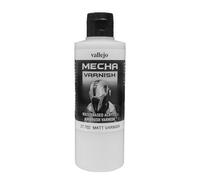 Vallejo Mecha Acrylic Matt Varnish 200Ml For Brush Or Airbrush