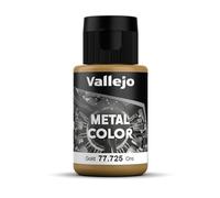 Createx Vallejo Metal Color Acrylic Paint VJ77725 – Realistic Gold, 32 ml, for Airbrush