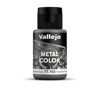 Vallejo Metal Color Acrylic Paint, Realistic Metallic Finish, 32 ml for Airbrush, Ideal for Model Making and Miniatures