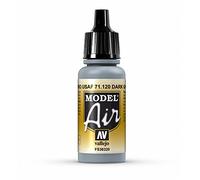 Vallejo Model Air 17 ml Acrylic Paint - Dark Ghost Gray