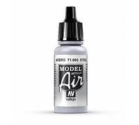 Createx Vallejo Acrylic Paint Model Air Metallic Steel 17 ml
