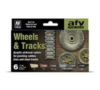 Vallejo Wheels and Tracks Model Air Set, 17 ml (Pack of 6)