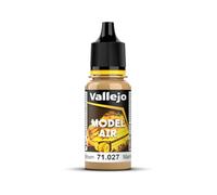 Vallejo Model Air Acrylic Paint, Light Brown Matte Finish for Airbrush, 18 ml Bottle with Dropper for Modeling and Miniatures