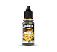 Vallejo Model Air Acrylic Paint, Matte Finish, 18 ml Bottle with Dropper, Ideal for Airbrush, Perfect for Modeling and Miniatures, NATO Green