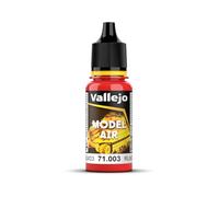 Vallejo Model Air Acrylic Paint RLM23 Red, Matte Finish for Airbrush, 18 ml Bottle with Dropper for Modeling and Miniatures