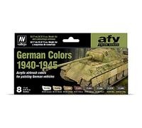 Acrylicos Vallejo VJ71206 "German Colors 1940-1945" Model Air Set, 17 ml (Pack of 8)