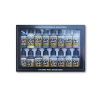 Vallejo Model Air WWII Allies Acrylic Paint Set for Air Brush - Assorted Colours (Pack of 16)