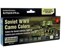 Vallejo Model Air AFV Set 71188 Soviet WWII Camo Colors (8) by Adam Wilder