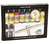 Vallejo Model Air Basic Colors Ultra Airbrush Set