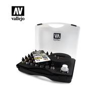 Vallejo Model Air Airbrush Set with Basic Colours