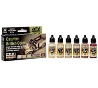 Vallejo Model Air Set - British Caunter Colors, 17 ml (Pack of 6)
