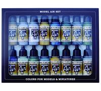 Vallejo Model Air WWII British Aircraft Colours RAF FAA Acrylic Paint Set for Air Brush - Assorted Colours (Pack of 16)