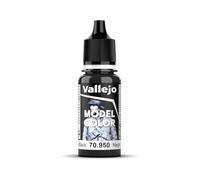 Vallejo Model Color 17 ml Acrylic Paint - Matt Black