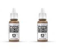 Vallejo Model Color 17 ml Acrylic Paint - Us Tan Earth (Pack of 2)