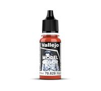 Vallejo Model Color Acrylic Paint, Amaranth Red, 18 ml, Self-Leveling, BSL System for Modeling and Miniatures