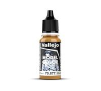 Vallejo Model Color Acrylic Paint - Gold Brown - 18 ml - Self-Leveling - BSL System
