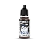 Vallejo Model Color Acrylic Paint, Brown (Wood Grain), Matte Finish, Self-Leveling, BSL System for Modeling and Figures, 18 ml