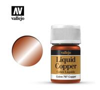 Vallejo Model Color Acrylic Paint Color 70797 Liquid Copper Alcohol