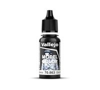 Vallejo Model Color Acrylic Paint, Gunmetal Grey, 18 ml, Self-Leveling, BSL System for Modeling and Miniatures