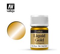 Vallejo Model Color Acrylic Paint Liquid Red Gold Alcohol