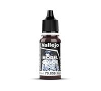Vallejo Model Color Acrylic Paint, Matte Finish, Self-Leveling Formula for Miniatures and Figures, 18 ml, Black Red