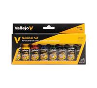 Vallejo Model Air Basic Colors Acrylic Paint Set for Air Brush - Assorted Colours (Pack of 8)