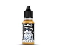 Vallejo Model Color Acrylic Paint, Yellow Ochre, 18 ml, Self-Leveling, BSL System for Modeling and Figures