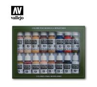 Val70125 - Av Vallejo Model Color Set - Face/skin Colours (x16)