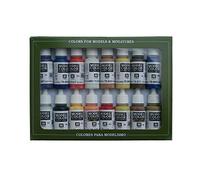 Vallejo Model Color American Colonial Acrylic Paint Set - Assorted Colours (Pack of 16)