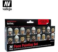 Vallejo Model Color Faces Painting Acrylic Paint Set - Assorted Colours (Pack o