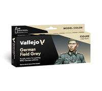 Vallejo Model Color German Field Grey Uniform Acrylic Paint Set - Assorted Colours (Pack of 8), 17 ml (Pack of 8)
