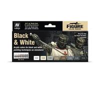 Vallejo Model Color Set - Black and White