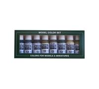 Vallejo Model Color Panzer Colours Acrylic Paint Set - Assorted Colours (Pack of 8)