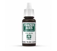 Vallejo Panzer Aces 17 ml Acrylic Paint - Dark Rust